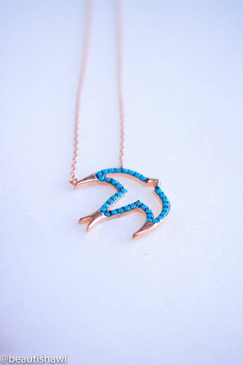 Taube Halskette | 14Kt Rose Vergoldete Taubenhalskette Sterling Silber Taube Halskette | 14Kt Rose Vergoldete Taubenhalskette Sterling Silber von TwoCaliBoys