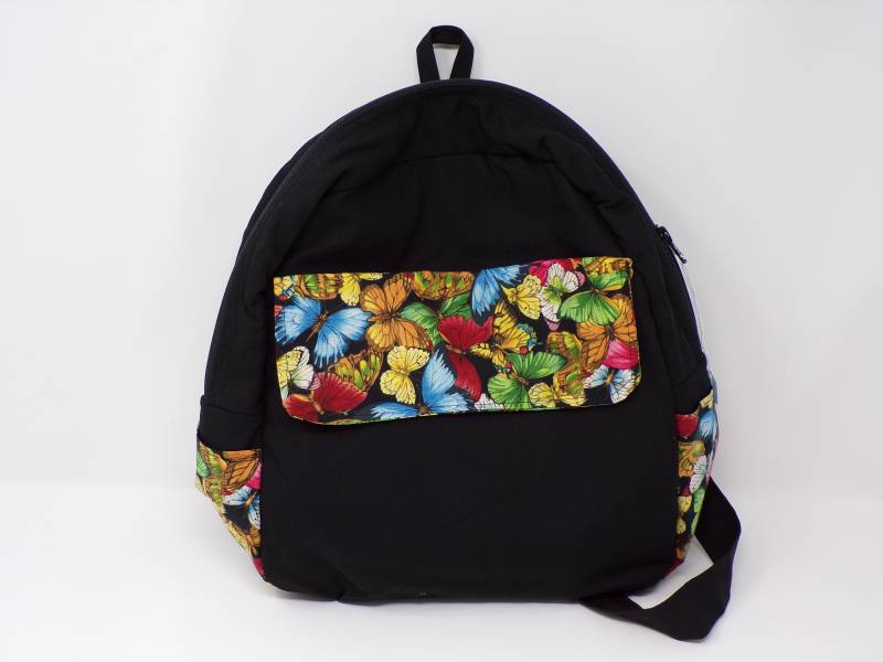 Gesteppte Rucksack Bookbag - Schmetterlinge 13 X 11 3 von TwoCraftyPiphers