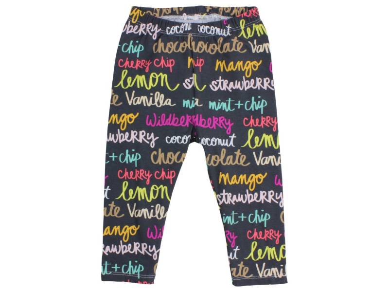 Buntes Eis Am Tag Leggings Kleinkind Mädchen Bunte Hose Baby Geschenk Schwarz Mehrfarbige von TwoDreamsShop