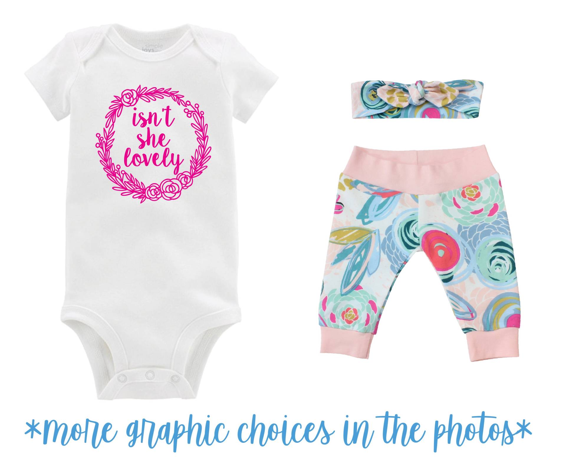 Ist Sie Nicht Schönes Mädchen Nach Hause Gehen Outfit Neugeborene Baby Säugling Set Blumen Yoga Leggings Stirnband Blau Rosa Geschenk-Set von TwoDreamsShop