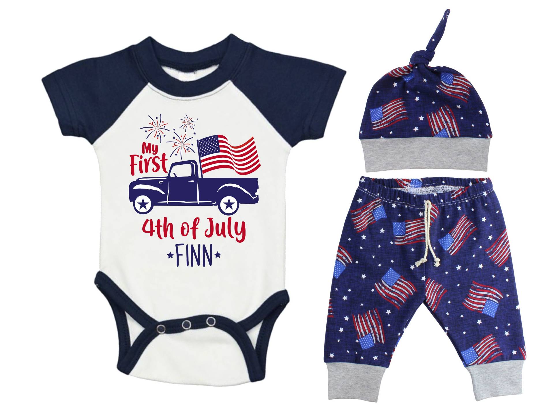 Junge Mein Erster Vierter Juli Raglan Outfit Personalisierte Baby Body Sommer Bodysuit Onesie 4. Blaue Flagge Unisex Hose Junge Mein Erster Vierter Juli Raglan Outfit Personalisierte Baby Body Sommer Bodysuit Onesie 4. Blaue Flagge Unisex Hose von TwoDreamsShop