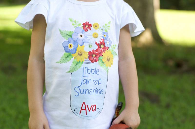 Little Glas Of Sunshine Shirt Personalisierte Bodysuit Flattern Ärmel Mason Jar Schwarz Raglan Geburtstag Mädchen Monogramm von TwoDreamsShop