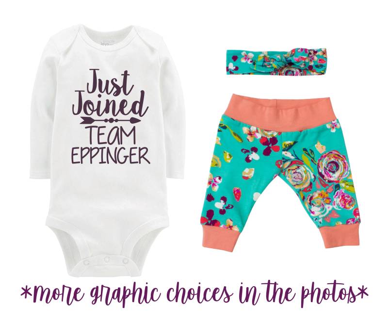 Mädchen Nach Hause Outfit Nur Beitreten Team Neugeborene Set Herbst Aquarell Blumen Yoga Leggings Stirnband Pfeil Teal Geschenk von TwoDreamsShop