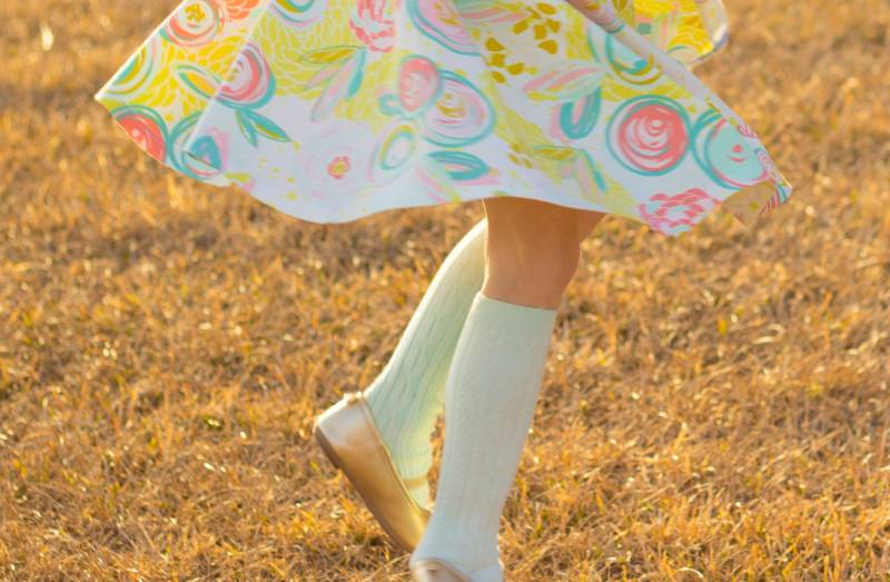 Mint Knie Hohe Socken Handgefärbt Grün Kleinkind Baby Kinder Mädchen Frühling Uniform Gefärbt Frühlingssocke von TwoDreamsShop