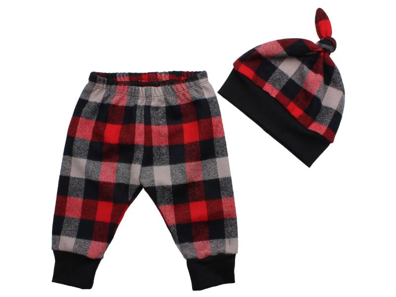 Roten Büffel Karo Flanell Hose Kleinkind Strampler Herbst Winter Baby Leggings Rot Karierte von TwoDreamsShop