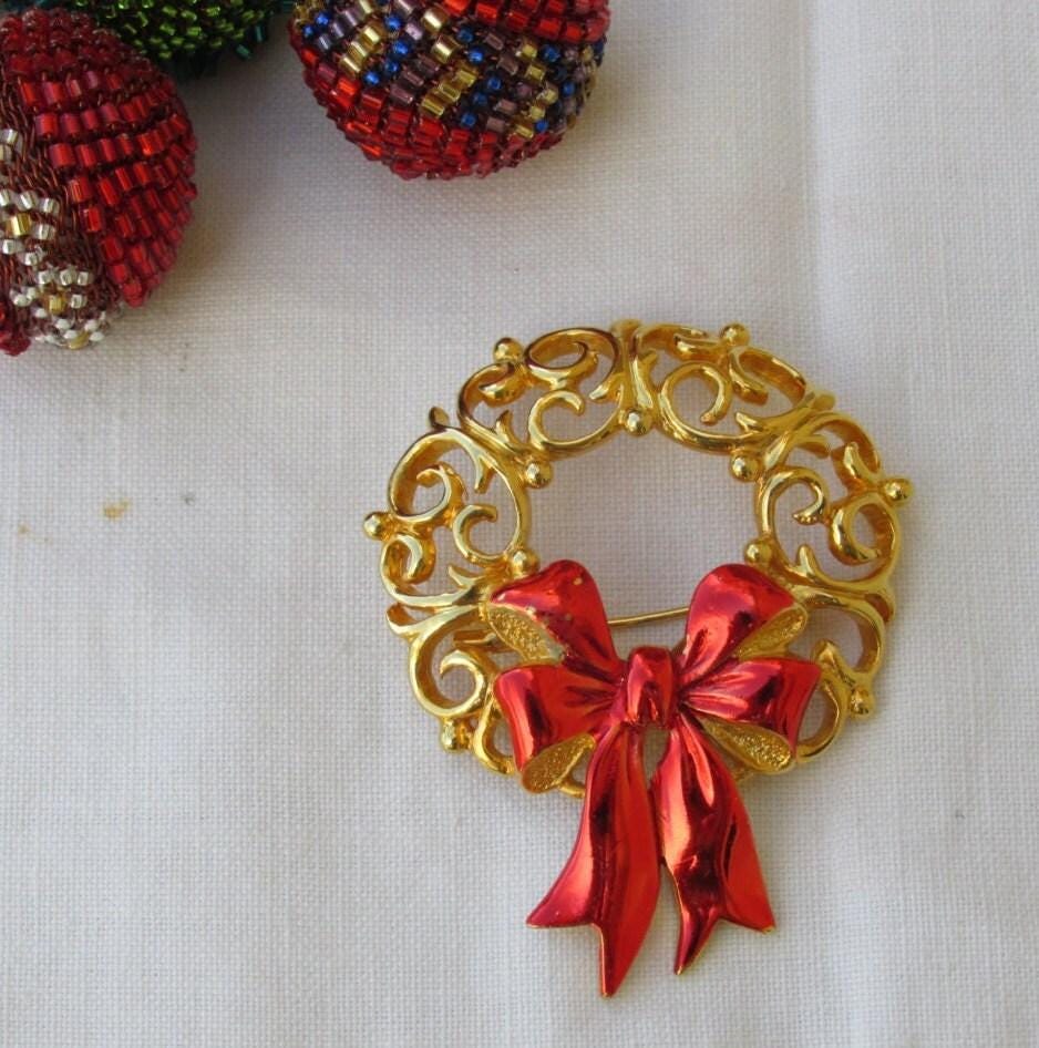 Brosche - Adventskranz Von Jj Vintage von TwoGoodEggs