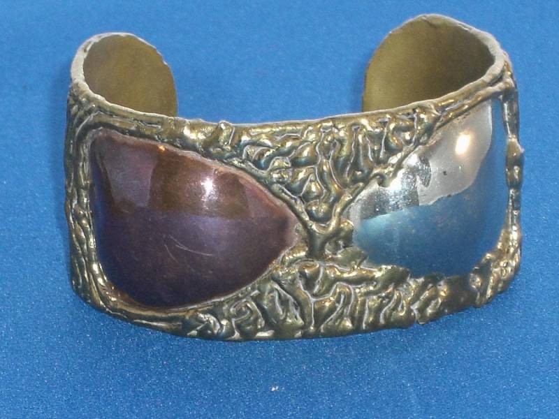 Manschette Armband - Messing, Kupfer Und Silber Vintage von TwoGoodEggs