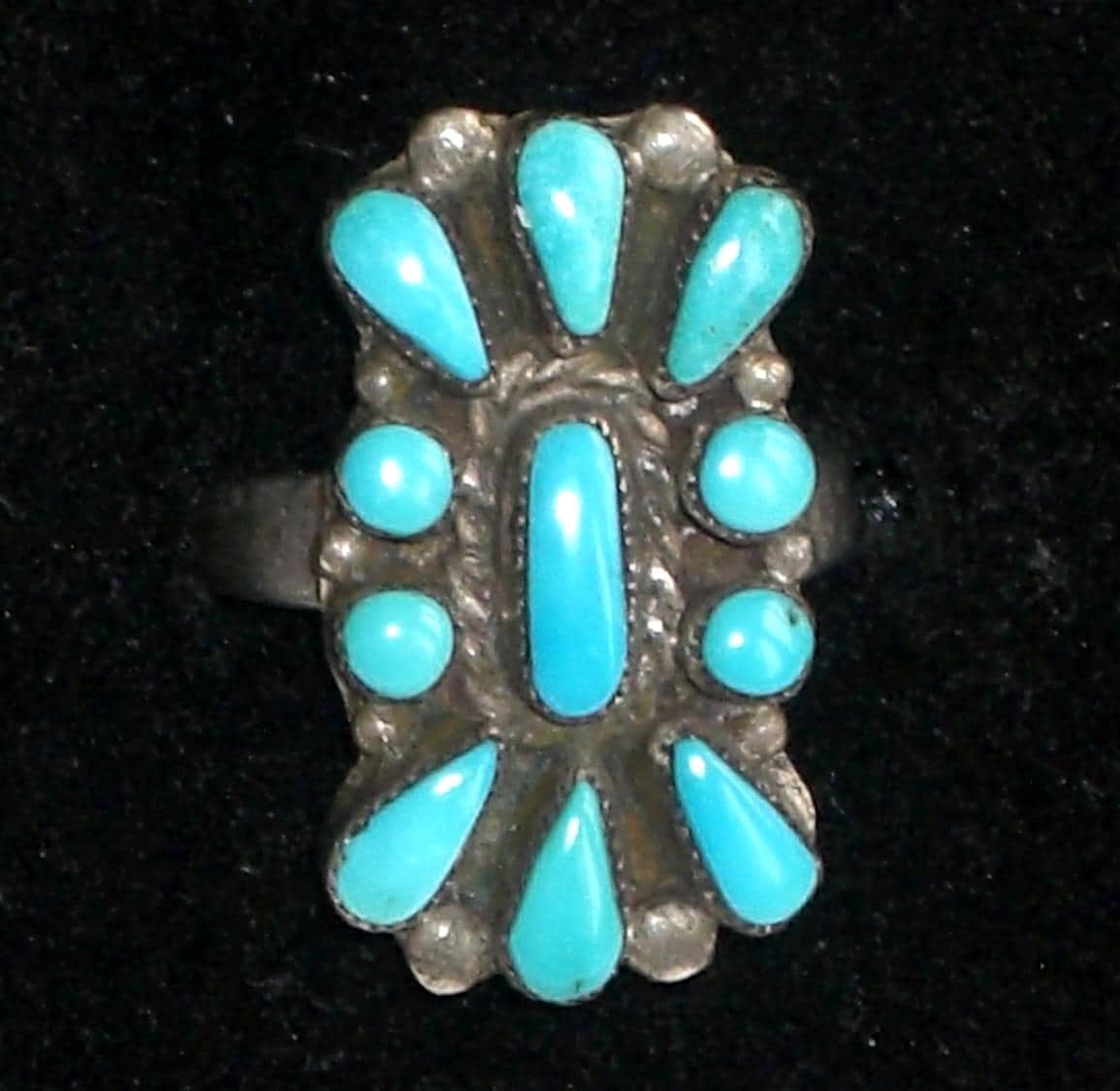 Türkis Ring in Sterling Silber - Dezember Geburtsstein Vintage Versandkostenfrei von TwoGoodEggs