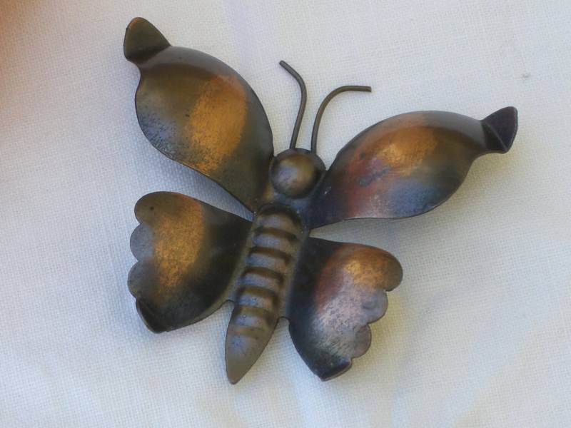 Schmetterling Brosche - Kupfer Vintage Versandkostenfrei von TwoGoodEggs