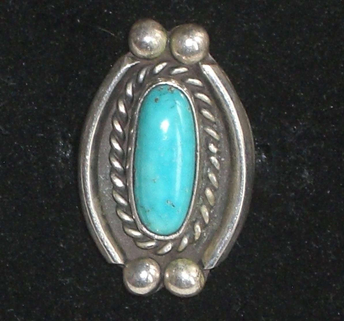 Türkis Ring in Sterling Silber - Dezember Geburtsstein Vintage Versandkostenfrei von TwoGoodEggs