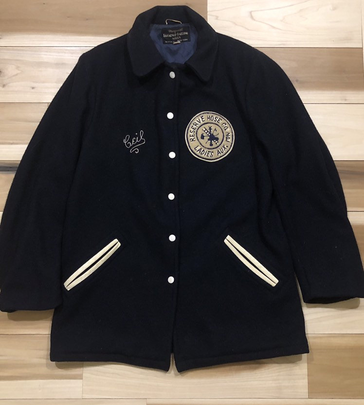 1940Er Jahre Feuerwehrjacke Damen Reserve Hose Company Broadway Knitting 1940Er Jahre Feuerwehrjacke Damen Reserve Hose Company Broadway Knitting von TwoGuysGoodBuys