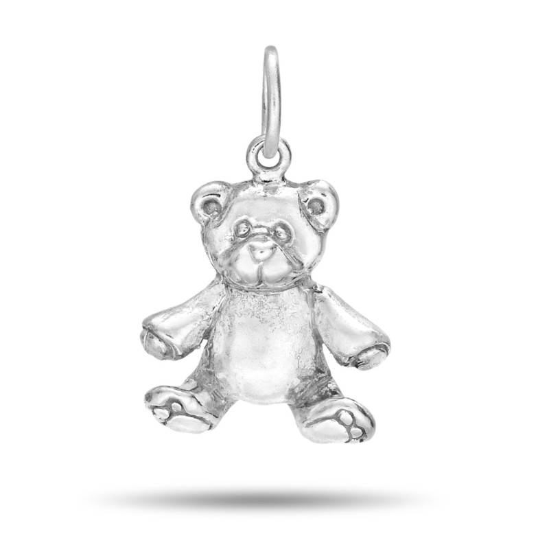 Teddy Bär Anhänger Hand Gemeißelt in 14K Gold Oder Silber, Einzigartiges Geschenk Für Neue Mutter, Benutzerdefinierte Baby Geschenk, Neues Vom von TwoHandsJewelryDes