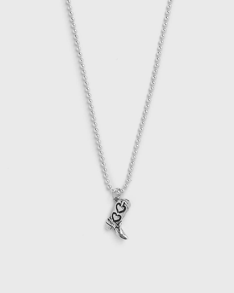 TwoJeys Boot Necklace men Jewellery silver in Größe:ONE SIZE von TwoJeys