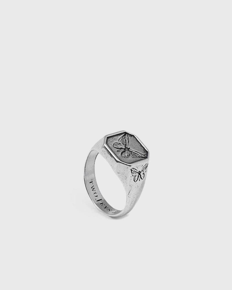 TwoJeys Butterfly Effect Ring men Jewellery silver in Größe:18 MM von TwoJeys
