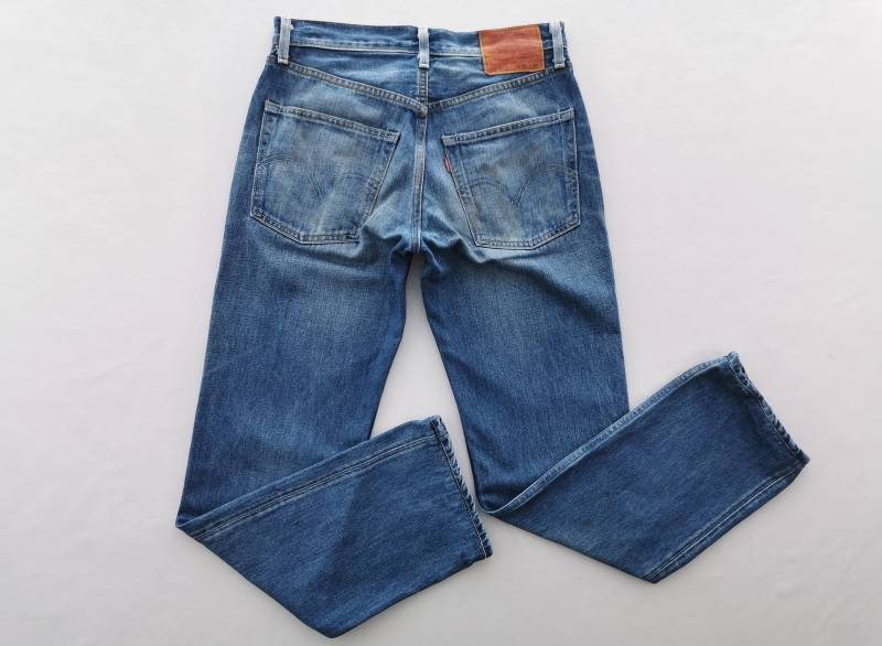 Levis 505 Jeans Distressed Gr. 30 Made in Japan Selvedge Denim Hose Gr 30/31x29.5 von TwoLegsVintageStore