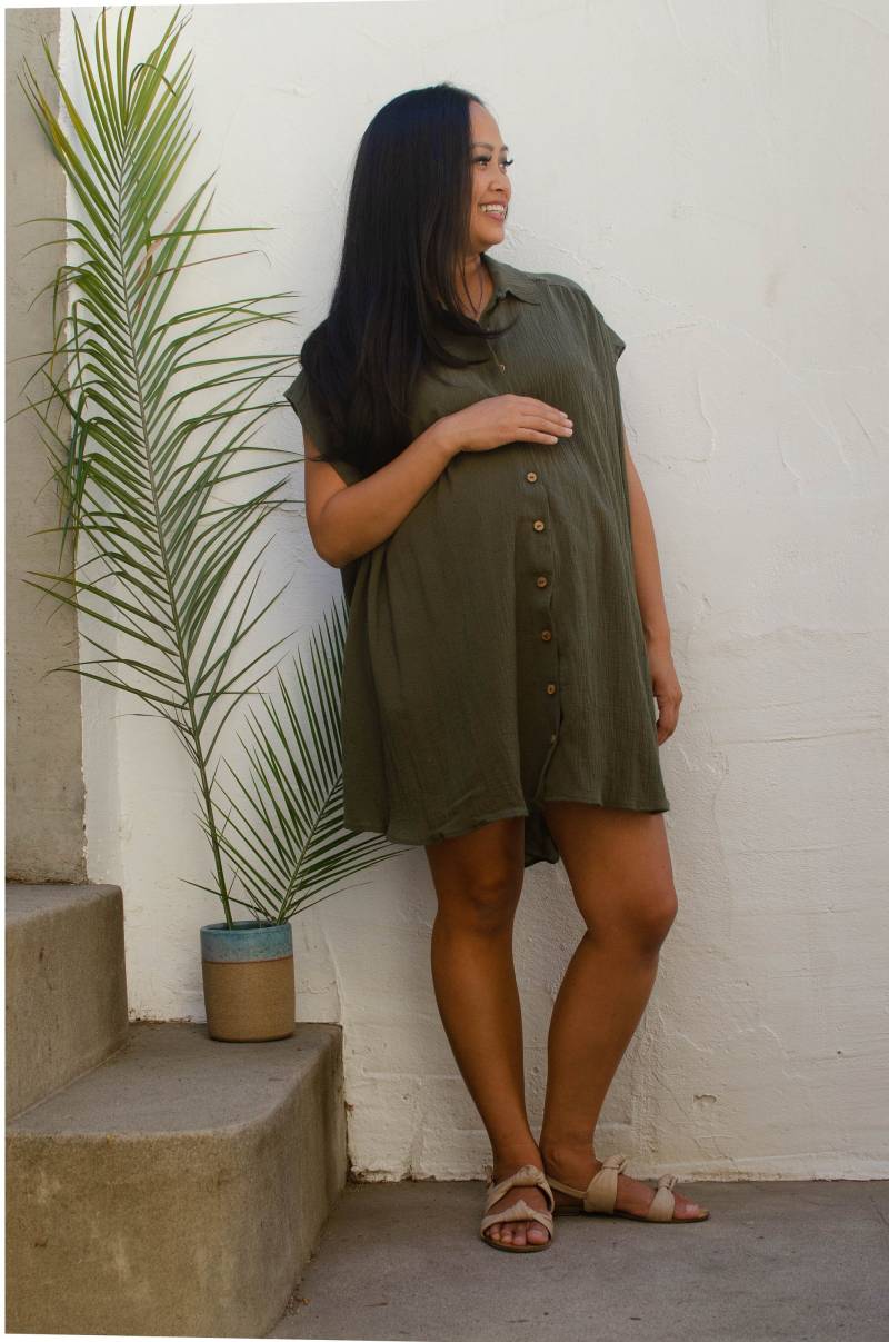 Oversized Hemdkleid Aus Baumwollgaze Oversized Hemdkleid Aus Baumwollgaze von TwoOnesLA