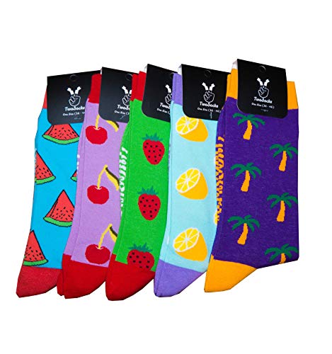 TwoSocks Erdbeeren Socken Obstsocken Herren & Damen lustige und witzige Strümpfe als Geschenk, Baumwolle, Einheitsgröße von TwoSocks