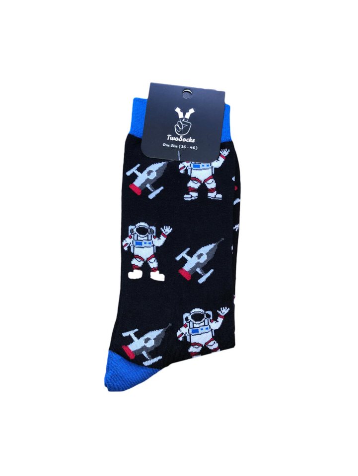 TwoSocks Freizeitsocken Astronaut Socken lustige Socken Damen & Herren, Einheitsgröße von TwoSocks