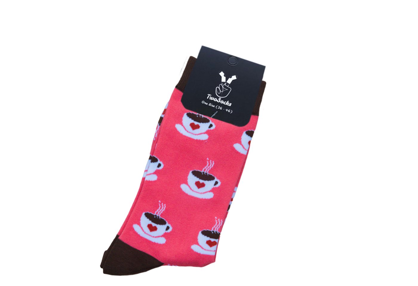TwoSocks Freizeitsocken Kaffee Socken lustige Socken Herren & Damen, Einheitsgröße von TwoSocks