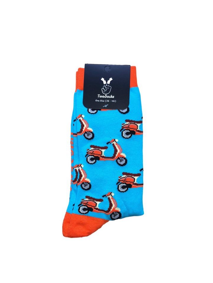 TwoSocks Freizeitsocken Roller Socken lustige Socken Herren & Damen, Einheitsgröße von TwoSocks