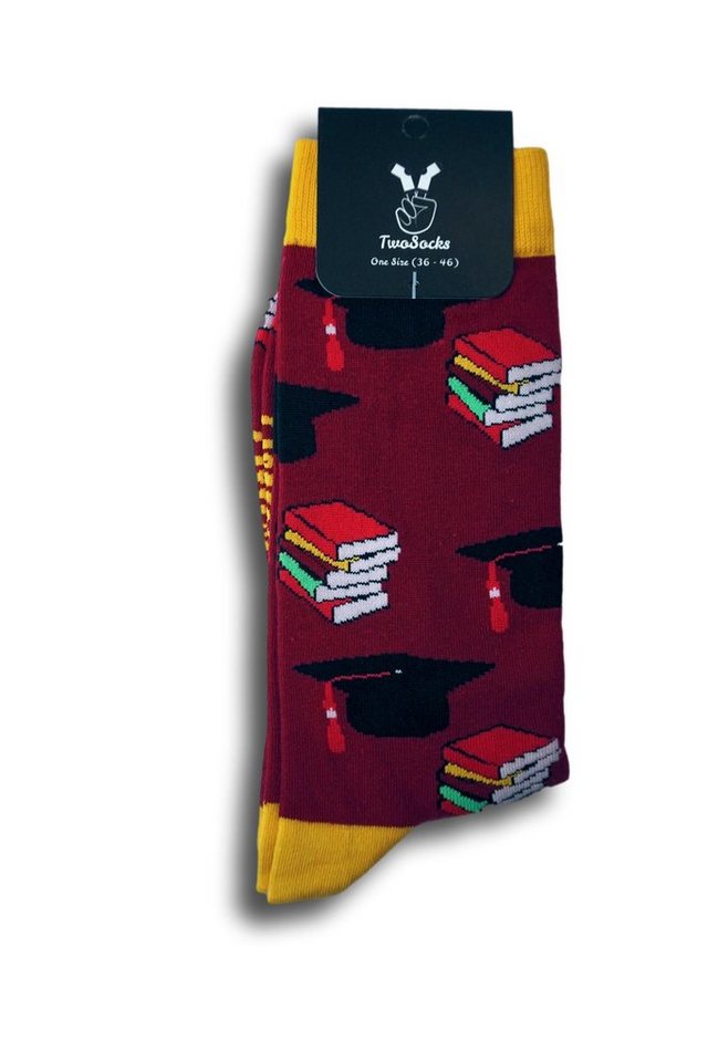 TwoSocks Freizeitsocken Studenten Socken lustige Socken Herren & Damen, Einheitsgröße von TwoSocks