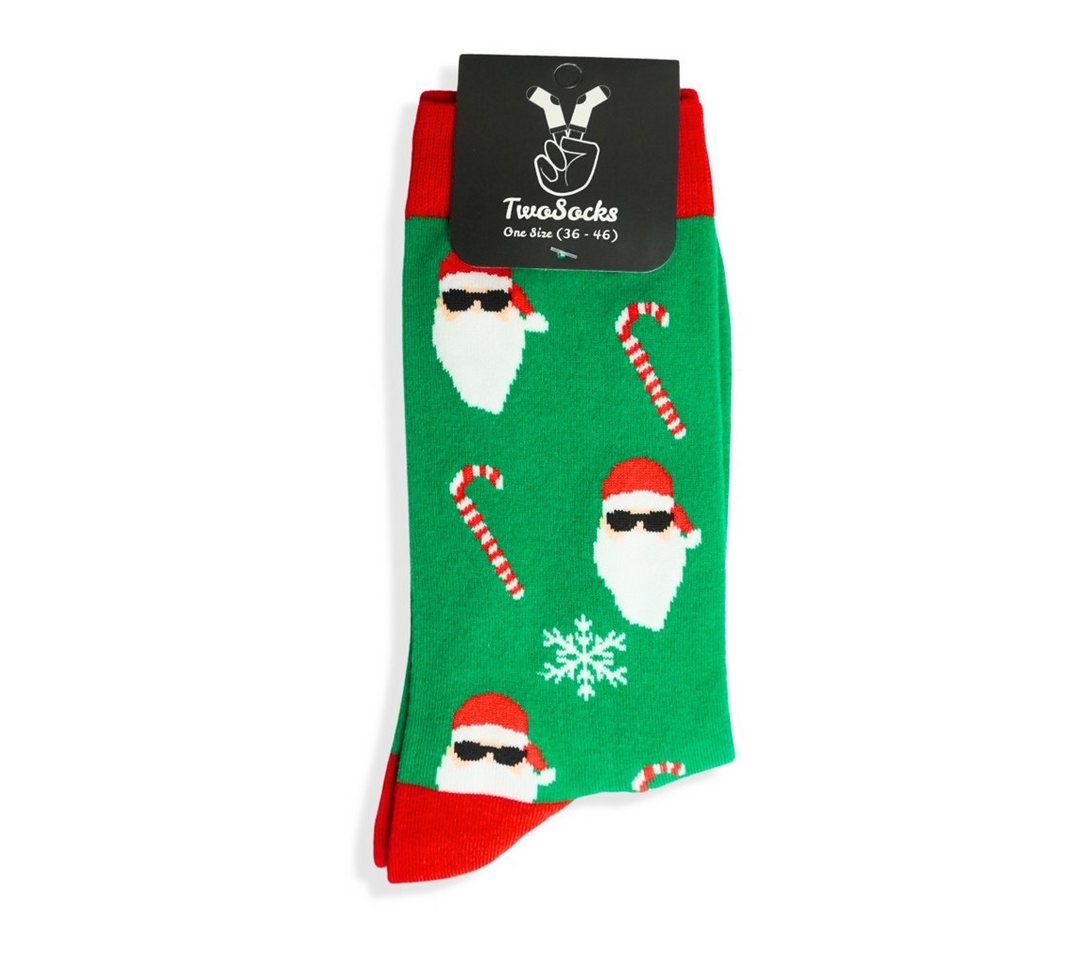 TwoSocks Freizeitsocken Weihnachtssocken lustige Socken für Weihnachten, Einheitsgröße TwoSocks Freizeitsocken Weihnachtssocken lustige Socken für Weihnachten, Einheitsgröße von TwoSocks