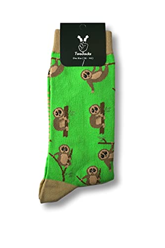 TwoSocks lustige Socken Damen Herren witzige Strümpfe als Geschenk Einheitsgröße (Loris) von TwoSocks