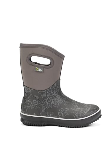 TwoTracks Neoprenstiefel Pia Grau Halbhoch (Grau, EU Schuhgrößensystem, Erwachsene, Damen, Numerisch, M, 38) von TwoTracks