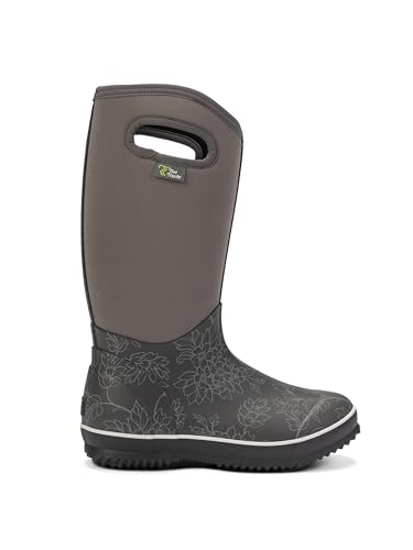 TwoTracks Neoprenstiefel Pia Grau Hoch (Grau, EU Schuhgrößensystem, Erwachsene, Damen, Numerisch, M, 37) von TwoTracks