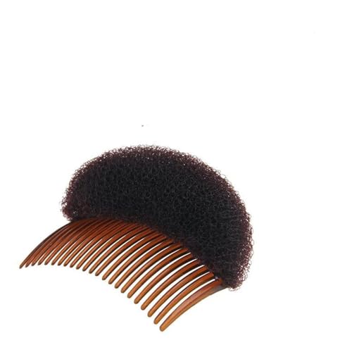 1 x brauner weicher Schaumstoff-Haaransatz für Damen und Mädchen, zum Aufstecken, Haarstyling-Clip, Haarstyling-Zubehör, Haarstyling-Zubehör, Dutt von Txuolin