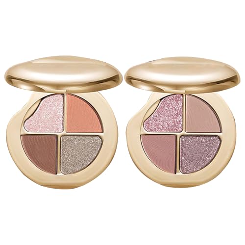 TyCylKu Makeup Paletten | 4-in-1 Lidschatten Palette mit Glanz und | Langlebiger Blush Und Highlighter Für Reife Haut Frauen Teens Ältere Für Reisen von TyCylKu