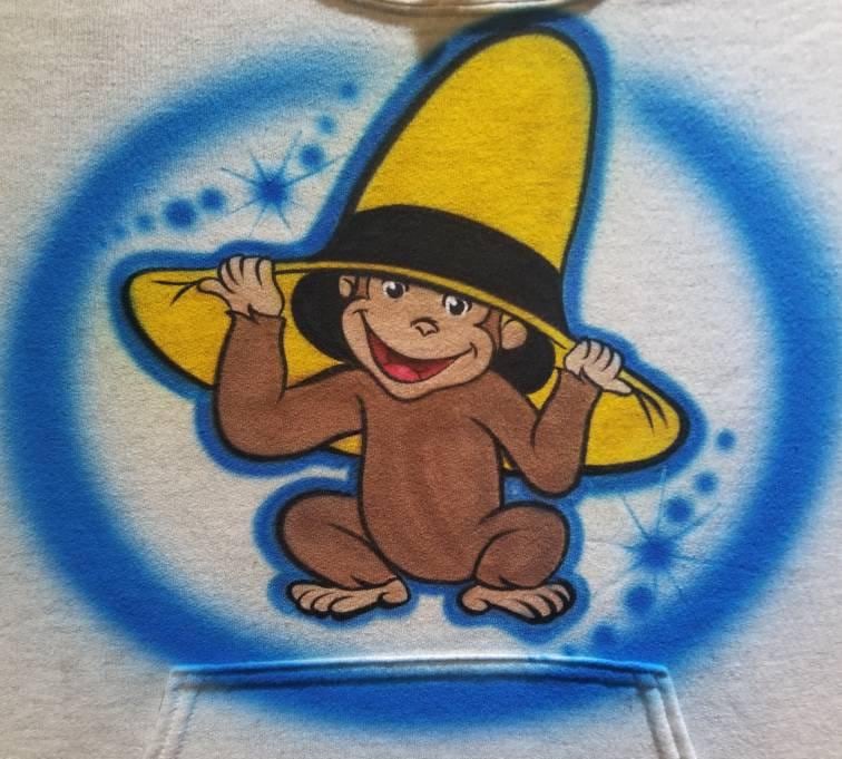 Personalisiertes Benutzerdefiniertes Airbrush-Affe-Shirt | Größe 2 T - Erwachsene 5xl von TyGaAirbrush