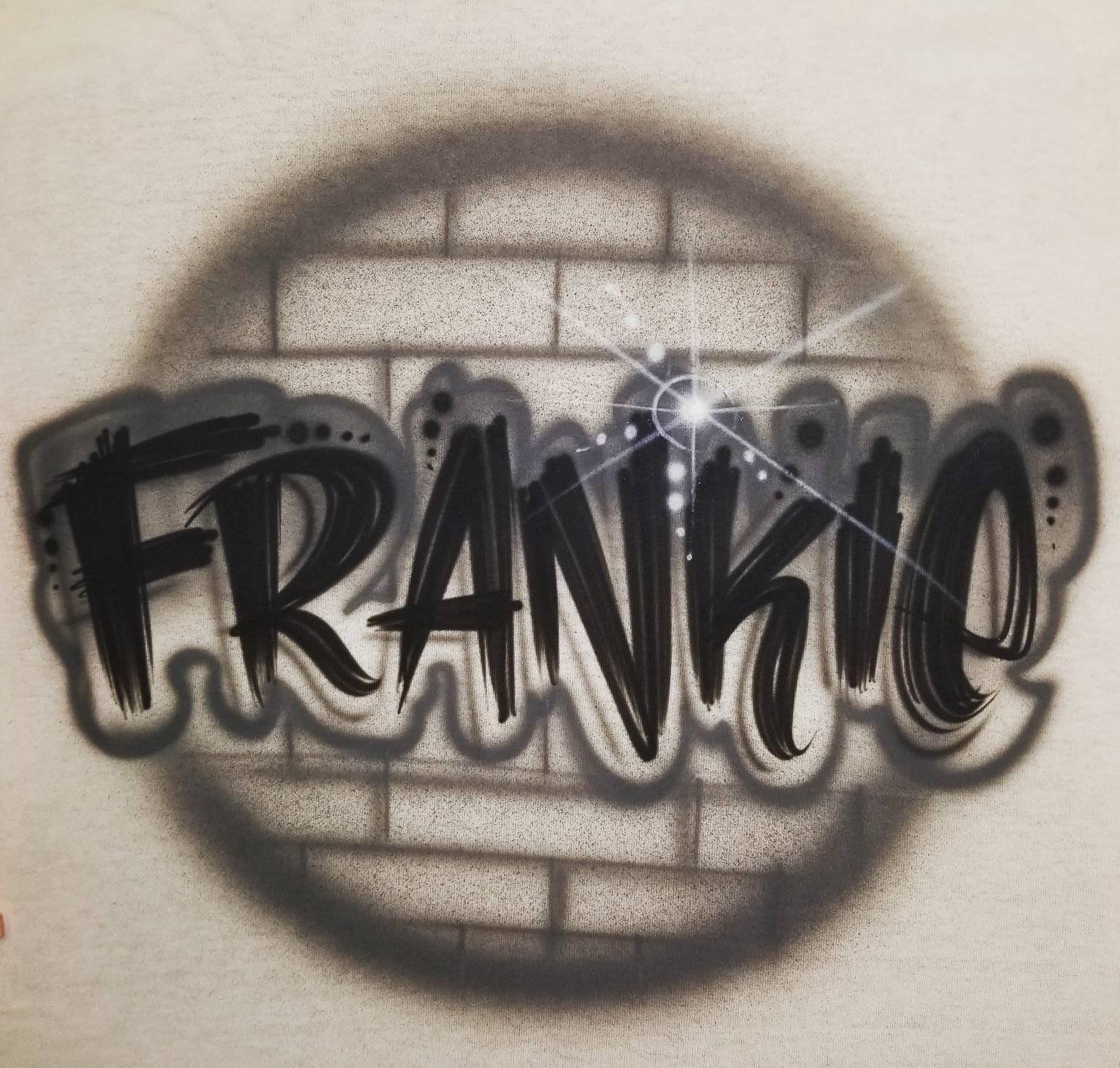 Personalisiertes Benutzerdefiniertes Airbrush-Namensdesign-Shirt | Größe 2 T - Erwachsene 5xl von TyGaAirbrush