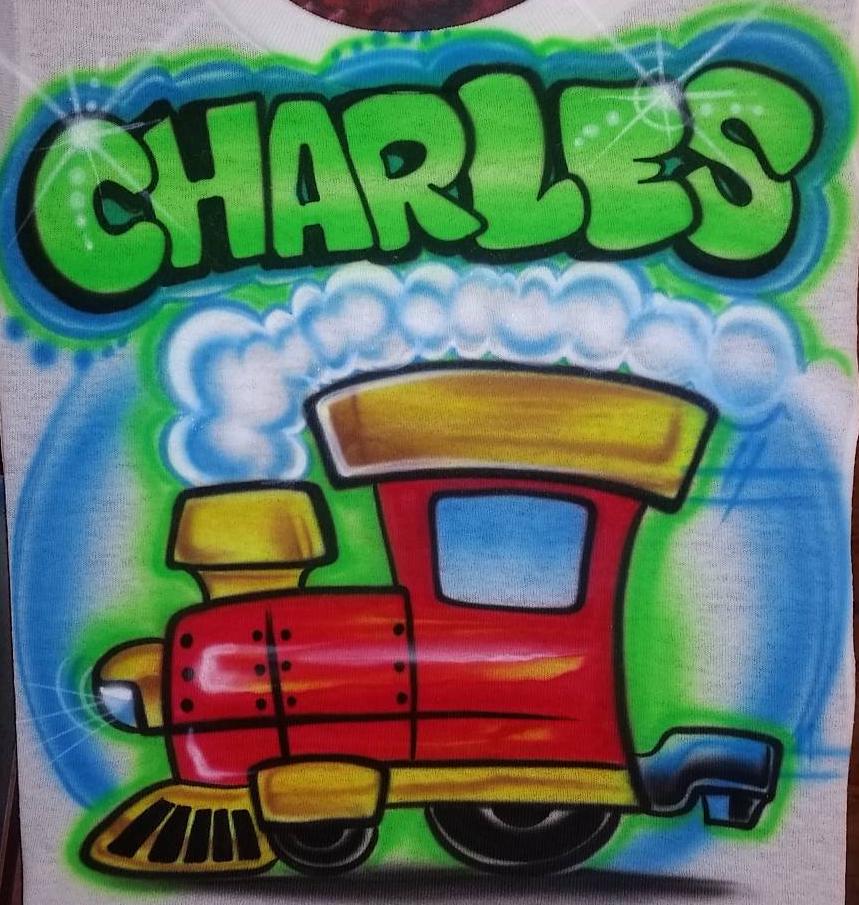 Personalisiertes Benutzerdefiniertes Airbrush-Zug-Hemd | Größe 2T - Erwachsene 5xl von TyGaAirbrush