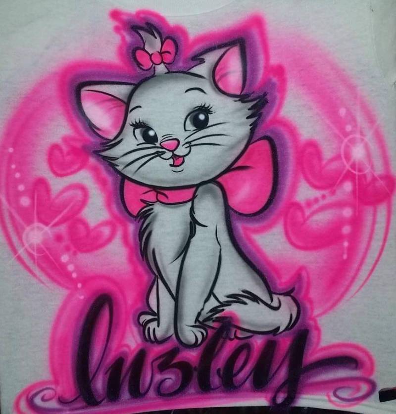 Personalisiertes Benutzerdefiniertes Airbrushed-Katzen-Shirt | Größe 2T - Erwachsene 5xl Personalisiertes Benutzerdefiniertes Airbrushed-Katzen-Shirt | Größe 2T - Erwachsene 5xl von TyGaAirbrush