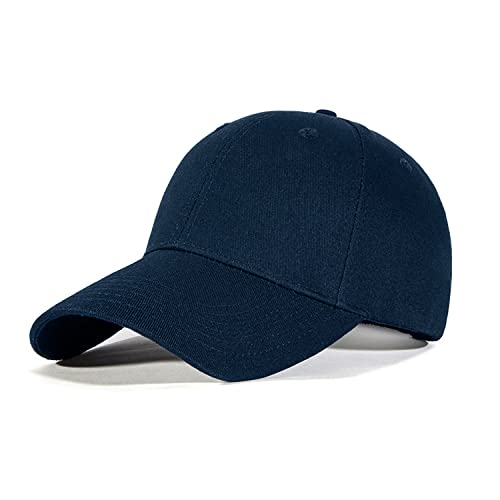 Tybiky Baseball Cap Unisex Outdoor Running Baseball Cap Kappe Baumwolle Baseball Mützen Erwachsenen Casual Reine Farbe Baseboard Baseballkappe Baseball Cap Kappe Damen Herren. Navy blau von Tybiky