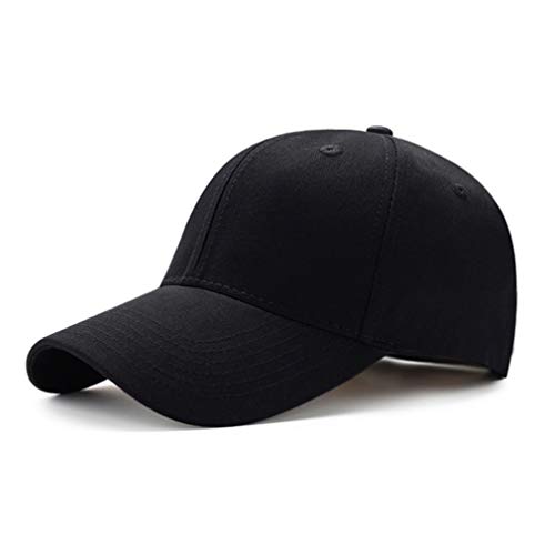 Tybiky Unisex Kappe Outdoor Baseball Cap Damen Sonnenhut Verstellbar Mützen Erwachsenen Mütze Casual Baseballmütze Atmungsaktiv und bequem Hip Hop Flat Hüte Herren Baseballkappe (schwarz) von Tybiky