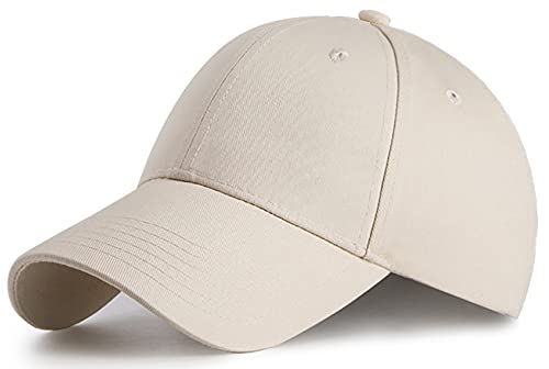 Tybiky Unisex Kappe Outdoor Baseball Cap Damen Sonnenhut Verstellbar Mützen Erwachsenen Mütze Casual Cool Mode Baseballmütze Hip Hop Flat Hüte Herren Baseballkappe, Khaki von Tybiky