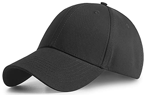 Tybiky Unisex Kappe Outdoor Baseball Cap Damen Sonnenhut Verstellbar Mützen Erwachsenen Mütze Casual Cool Mode Baseballmütze Hip Hop Flat Hüte Herren Baseballkappe, Schwarz von Tybiky