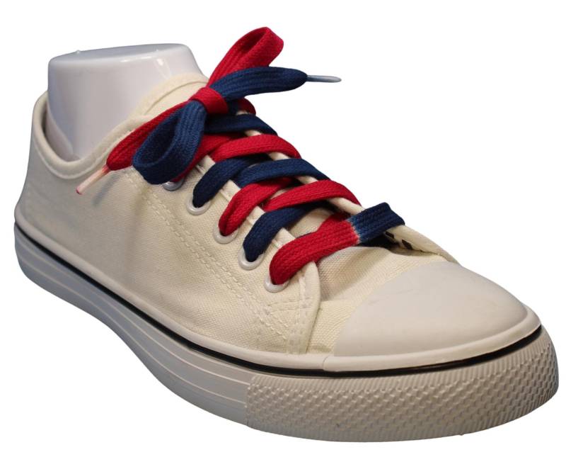 Dunkelblau Und Rote Schnürsenkel | Maßanfertigung Dunkelblau Und Rote Schnürsenkel | Maßanfertigung von TyeTheShoe