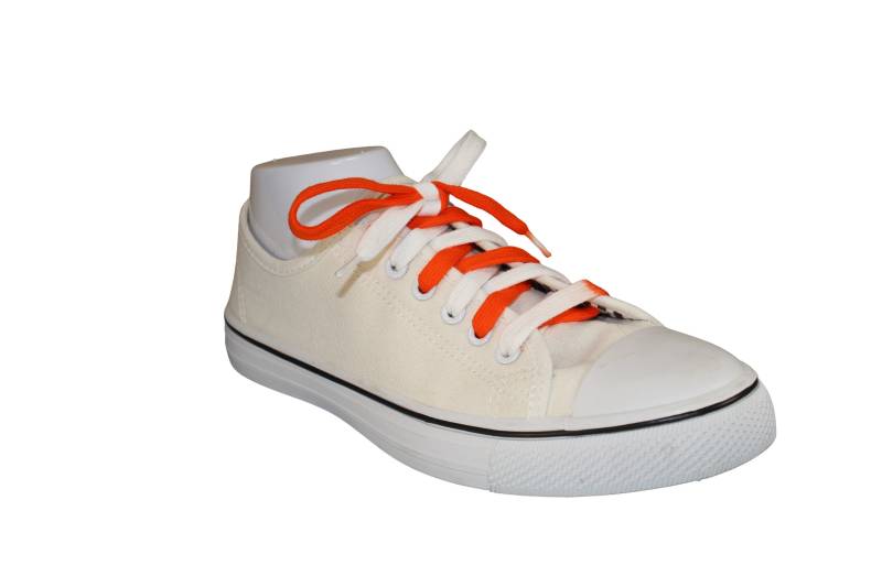 Orange Und Weisse Schnürsenkel - Custom Made Orange Und Weisse Schnürsenkel - Custom Made von TyeTheShoe