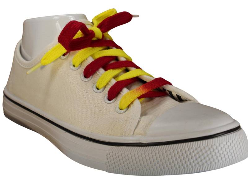 Rot Und Gelb Schnürsenkel | Maßgeschneidert Rot Und Gelb Schnürsenkel | Maßgeschneidert von TyeTheShoe