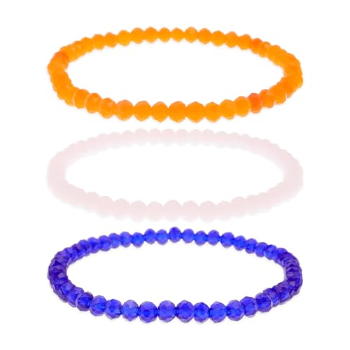 Tyebiva Regenbogen-Edelstein-Perlen-Armbänder, stapelbares Set für Frauen, 3-teilig, handgefertigte Natursteinperlen, stapelbares Armband, Sommer, Strand, Schmuck, Geschenk., 7, Stein, Kein Edelstein Tyebiva Regenbogen-Edelstein-Perlen-Armbänder, stapelbares Set für Frauen, 3-teilig, handgefertigte Natursteinperlen, stapelbares Armband, Sommer, Strand, Schmuck, Geschenk., 7, Stein, Kein Edelstein von Tyebiva
