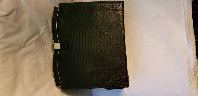 Vintage Vassar Genuine Lizard Handtasche Vintage Vassar Genuine Lizard Handtasche von Tyenvintagegoods