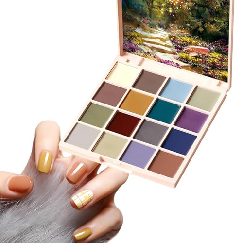 Tyinerc Gel Nagellack Palette, Solid Nagellack - Creme Gel Nagellack 16 Farben - Solid Gel Nagellack Maniküre Kleber für Frauen und Mädchen, Nageldesign zu Hause von Tyinerc