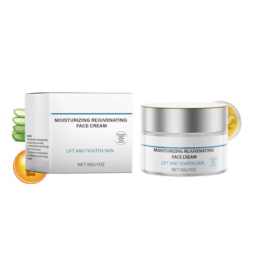 Tyinerc Straffende Gesichtscreme | 30g Natürliche Gesichtspflege Lotion - Nährende Hautpflege für Tagesroutine Morgen nach dem Schlaf Nacht Reise Flugzeug Makeup Träger Frauen Männer Mütter von Tyinerc