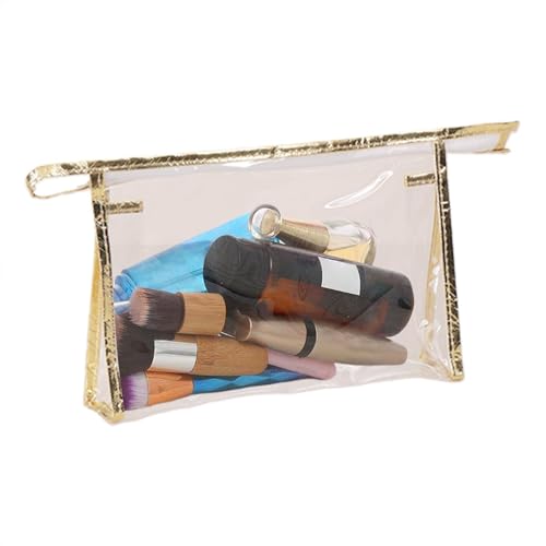 Tyinerc Transparente Make-up-Tasche, Transparente Reise-Make-up-Tasche, Kosmetiktaschen Aufbewahrungstasche, Wasserdichter Aufbewahrungs-Organizer, Kulturbeutel, tragbarer Kosmetikkoffer, von Tyinerc