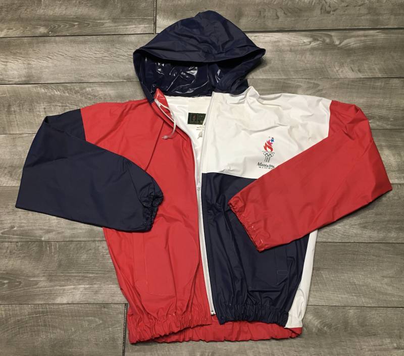 Vintage 1992 Atlanta Usa Olympips Spiele Windbreaker Jacke Mantel Größe Erwachsene Large von Tyjahn