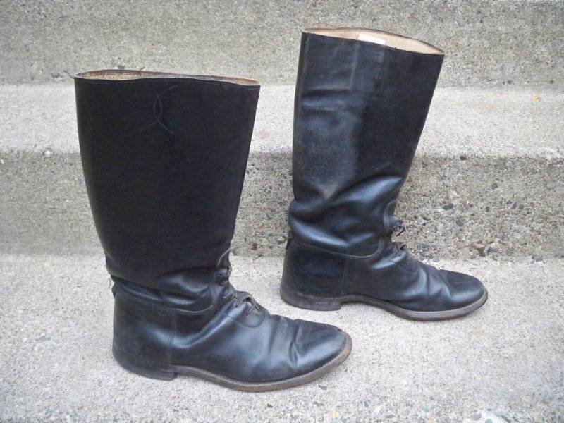 Vintage Weltkrieg 2 Ii Ära Us Schwarze Leder Calvary Reit Motorrad Biker Herren Soft Toe Schnürstiefel Größe 8 von Tyjahn