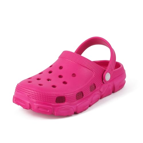 Tymar Latschen Kinder Clogs Gartenclogs Gartenschuhe Eva Schwimmbadschuhe Mädchen Jungen (Rosa, 26 EU) von Tymar
